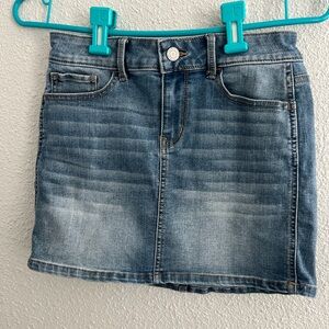 Girls Stylish Denim Mini Skirt
